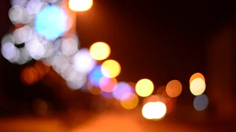 Defocused christmas lights Stock Footage 58285417