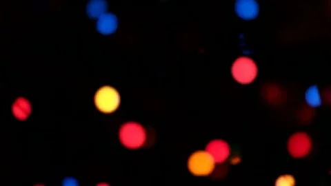 Defocused Christmas lights Stock Footage 69183495
