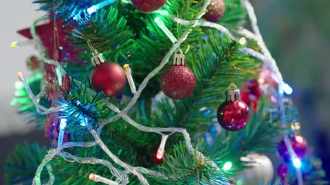 Defocused christmas lights Stock-Footage 162650381