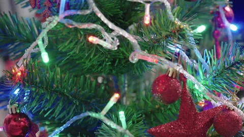 Defocused christmas lights Stock-Footage 162650463