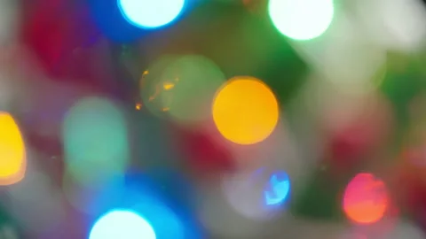 Defocused christmas lights Video stock 162650799