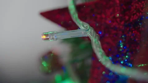 Defocused christmas lights Video stock 162650894