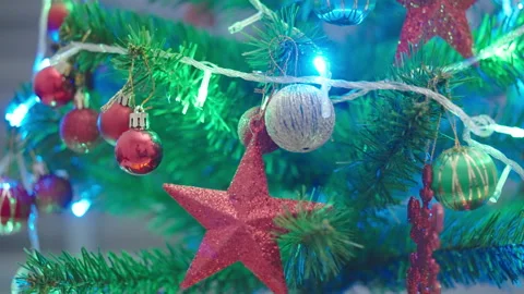Defocused christmas lights Stock-Footage 163225156