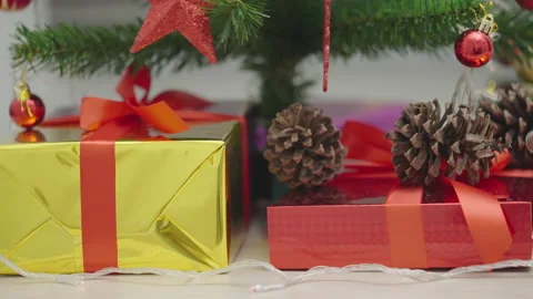 Defocused christmas lights Stock-Footage 163225673