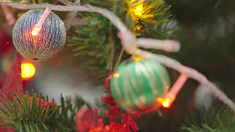 Defocused christmas lights Stock-Footage 163226027