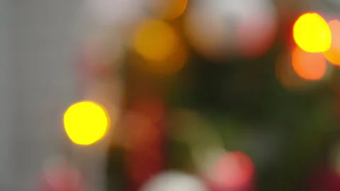 Defocused christmas lights Stock-Footage 163226967
