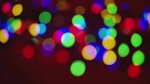 Defocused Christmas lights. Stock Footage 285563660