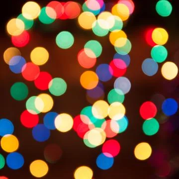 Defocused christmas lights Stock Photos
