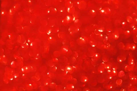 Defocused christmas red glitter background with bokeh. Holiday glowing backdrop Stock Illustration