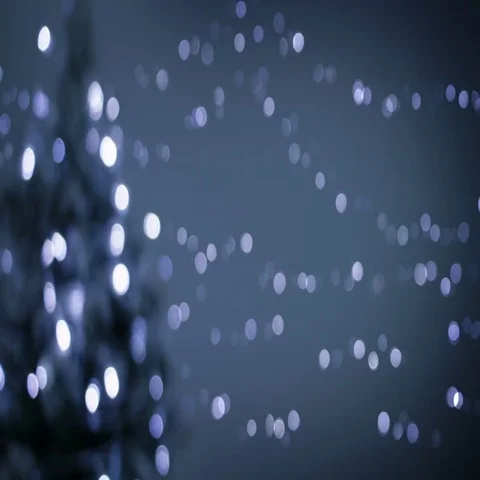 Defocused christmas tree lights seamless loop 4k (4096x2304) Stock Footage 69700105