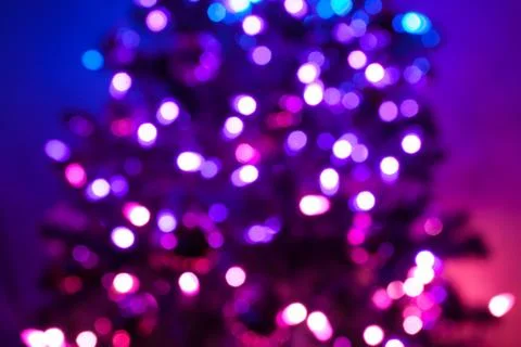 Defocused Christmas Tree Stock Photos