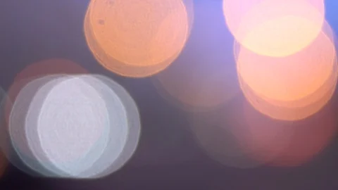 Defocused circles light effects, abstract blurred motion boche particles Stock Footage 93399439