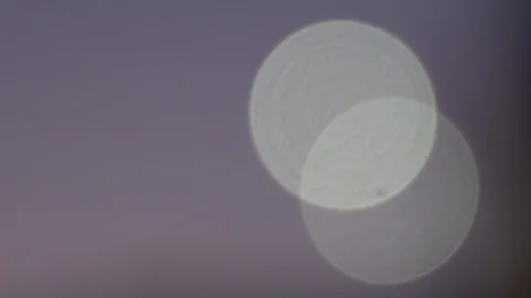 Defocused circles light effects, abstract blurred motion boche background Stock Footage 93402775