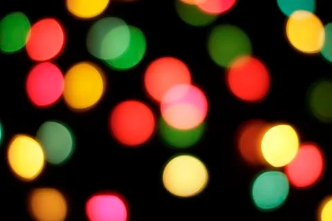 Defocused colored  lights     Stock Photos