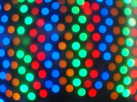 Defocused colored lights Stock Photos