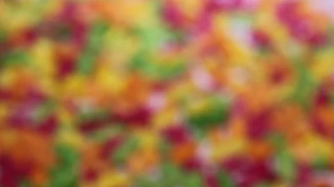Defocused Colorful Snacks Stock Footage 101324350