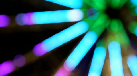 Defocused colourful lights Stockbeeldmateriaal 728744