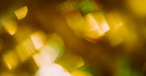 Defocused crystal flash blend bokeh light yellow Stock Illustration