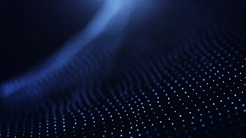 Defocused Dots Technology Dark Loop Background Stock Footage 274420852