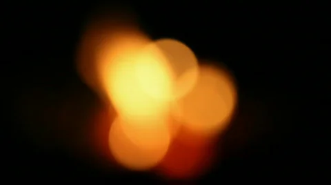 Defocused flames of a small campfire Stock Footage 512105