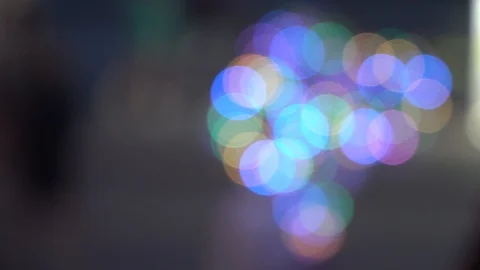 Defocused flicker light, illuminated shiny sparkle. Stock Footage 93696773