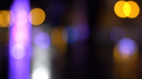 Defocused flicker light, illuminated shiny sparkle. Stock Footage 93701540