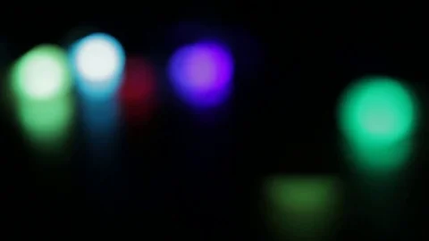 Defocused Flickering Colourful Lignts Stock Footage 70012243