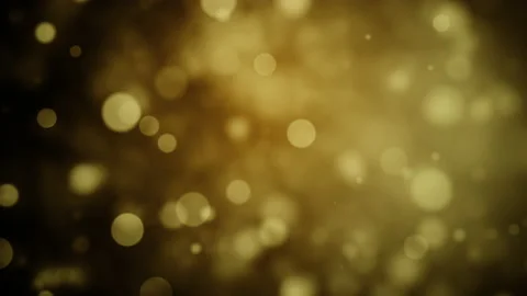 Defocused floating particles gold loop Stock Footage 201740199