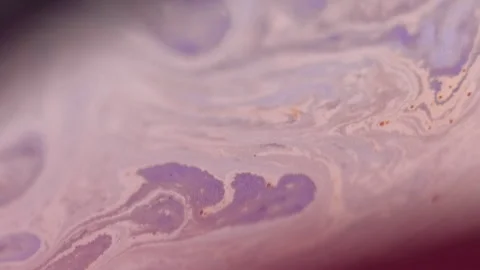 Defocused fluid mix marble curve chemical emulsion Stock Footage 288795414
