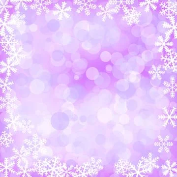 Defocused glitter background with snowflakes Stock-Illustration