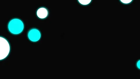 Defocused glowing bokeh lights on a black background with abstract blur Stock Footage 339063168