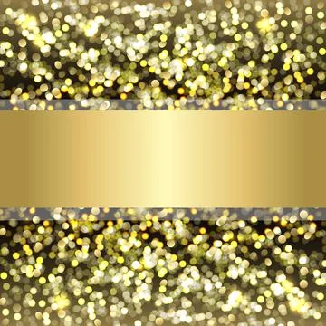 Defocused Gold Background Stock Illustration