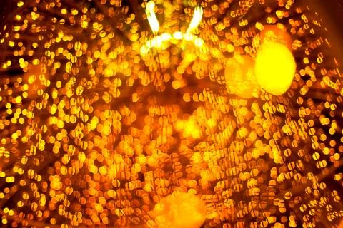 Defocused gold light background Stock Photos