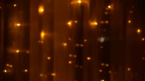 Defocused golden loop Stock Footage 34079587