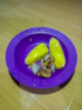 Defocused, Jackfruit on the plate Stock Photos