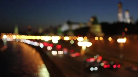 Defocused Kremlin Wall And Towers In Moscow. Russia. Stock Footage 54070505
