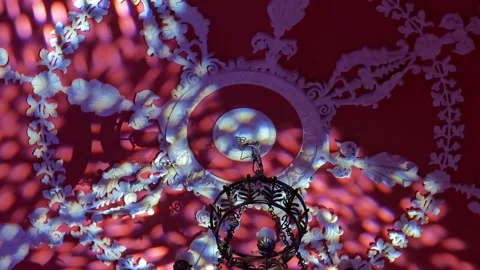 Defocused lamp flash rays effect. Stock Footage 148048889