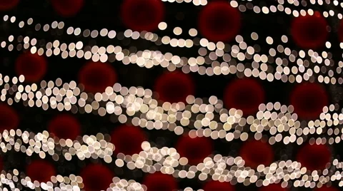 Defocused LED particle lights blinking at night Stock Footage 52517168