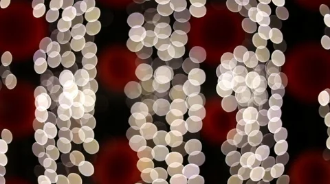 Defocused LED particle lights blinking at night Stock Footage 52521044