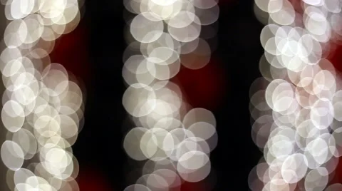 Defocused LED particle lights blinking at night Stock Footage 52522619