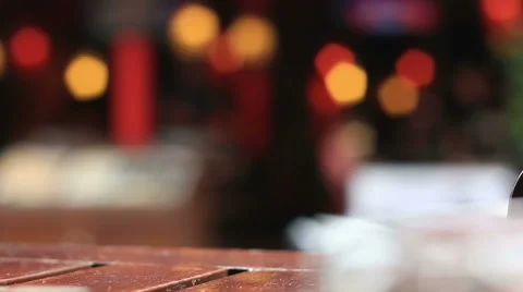 Defocused light bohek zoom in Stock Footage 42852097