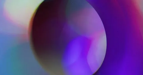 Defocused light lens neon ring circle colorful art Stock Illustration