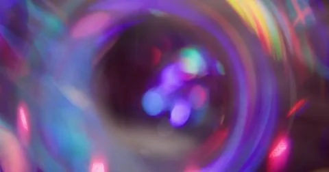 Defocused light lens neon ring circle colorful Stock Illustration