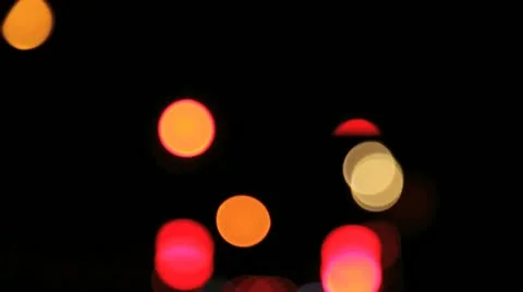 Defocused lights of emergency vehicles Stock Footage 20543733