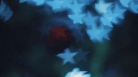 Defocused lights in the night Video stock 71126778