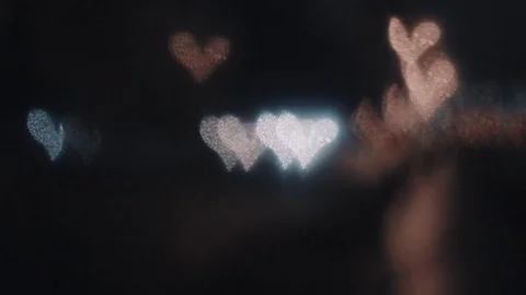 Defocused lights in the night Video stock 71175886