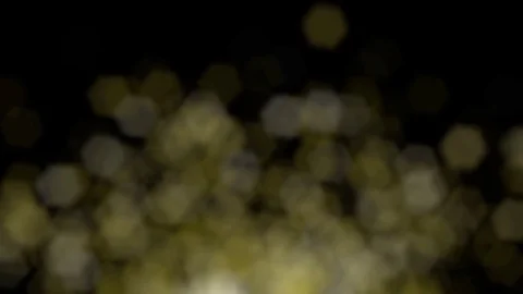 Defocused lights rising into the darkness Stock Footage 74896916