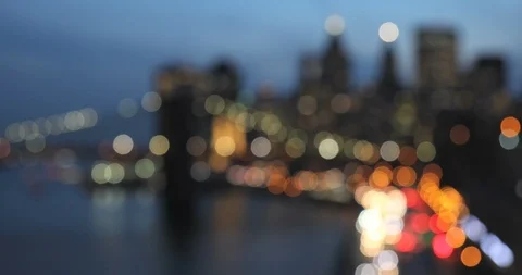 Defocused Manhattan NYC Stock Footage 88069297