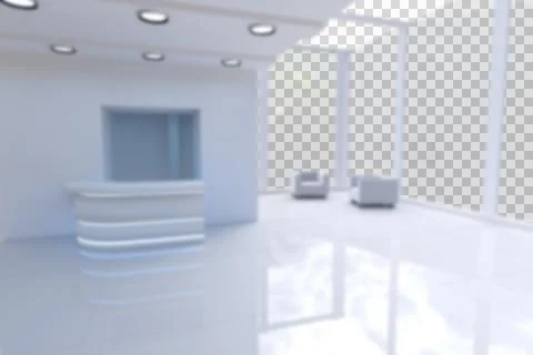 Defocused modern office interior Ilustración de archivo