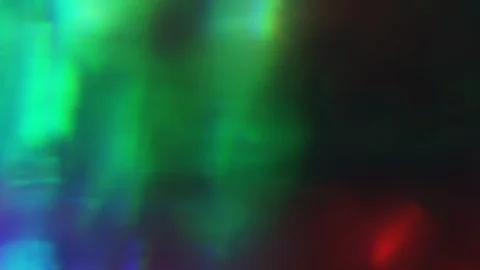 Defocused multi-colored psychedelic light beams glows randomly in space. Stock Footage 106289136